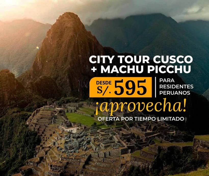 Banner de City tour Cusco + Machu Picchu desde S/. 595