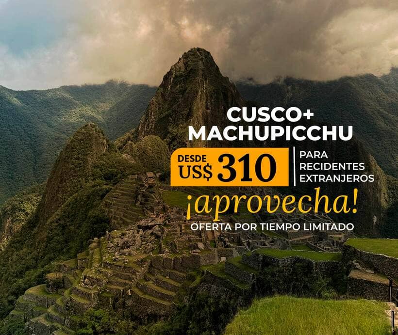 Banner de Cusco + excursión a Machu Picchu desde US$ 310.00