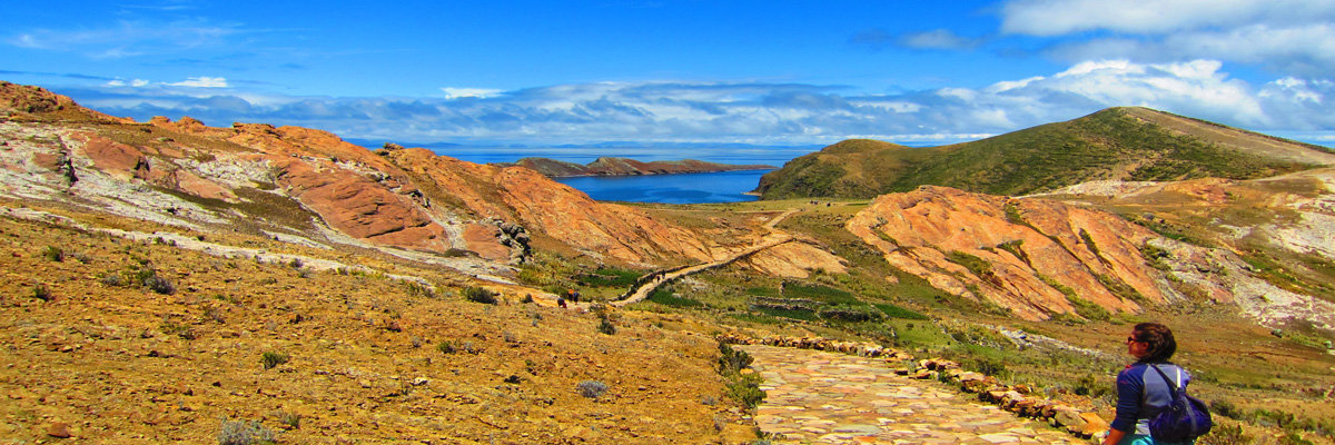 Southern Copacabana and Northen Sun Island in Copacabana 